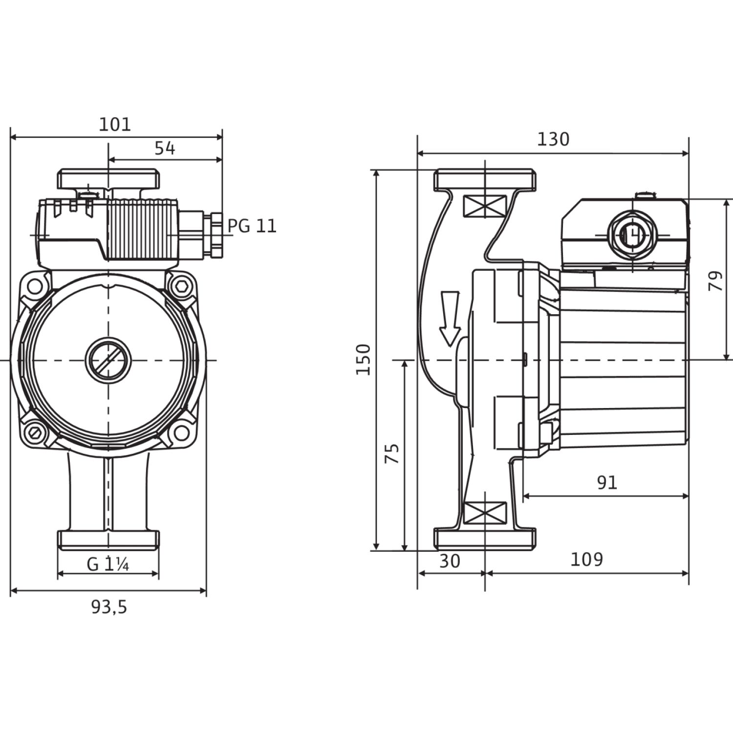 Циркуляционный насос Wilo Star-Z 20/7-3 4081203 - Циркуляционные насосы ...