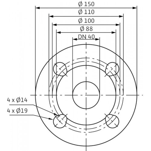 Циркуляционный насос Standard Wilo TOP-SD 40/10 DM PN6/10