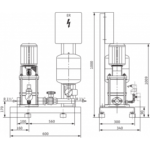 Насосная станция Wilo Economy CO-1 MVI 810/ER (PN 16)