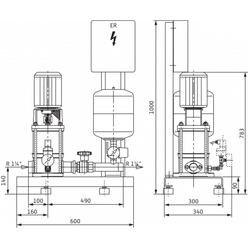 Насосная станция Wilo Economy CO-1 MVI 407/ER (PN 16)
