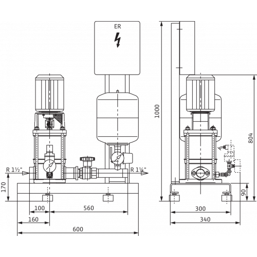 Насосная станция Wilo Economy CO-1 MVI 805/ER (PN 6)