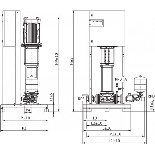 Насосная станция Wilo FLA-1 Helix V 2204 PN10
