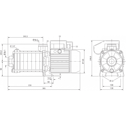 Центробежный насос Wilo Economy MHIL 304 (3~400 В)