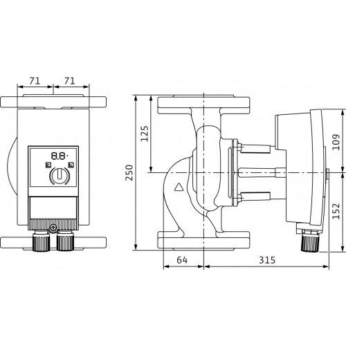 Циркуляционный насос Wilo Yonos MAXO 40/0,5-12