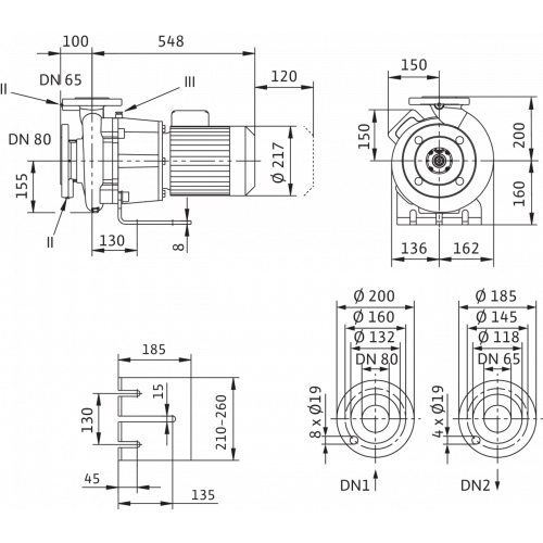 Блочный насос Wilo CronoBloc-BL 65/170-2,2/4