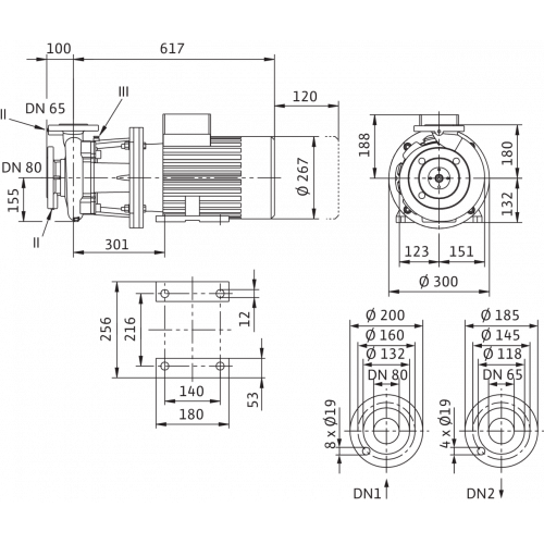 Блочный насос Wilo CronoBloc-BL 65/130-5,5/2