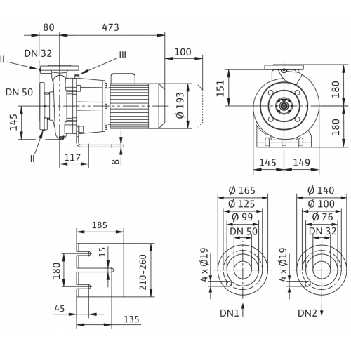 Блочный насос Wilo CronoBloc-BL 32/220-1,5/4