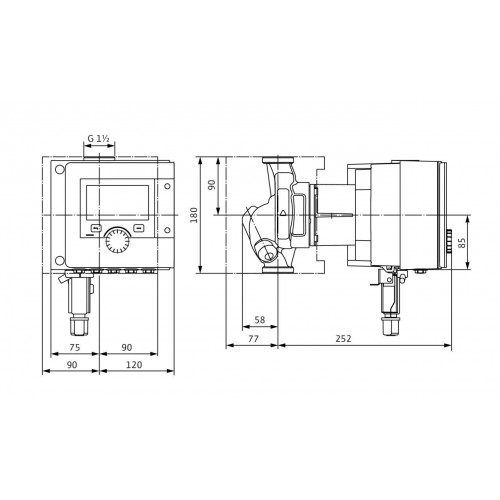 Циркуляционный насос Wilo Stratos MAXO-Z 25/0,5-8 PN10