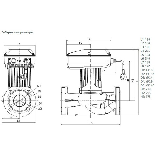 Энергоэффективный циркуляционный насос Wilo NATIVE NOCE 65/1-12 F Энергоэффективный циркуляционный насос Wilo NATIVE NOCE 65/1-12 F