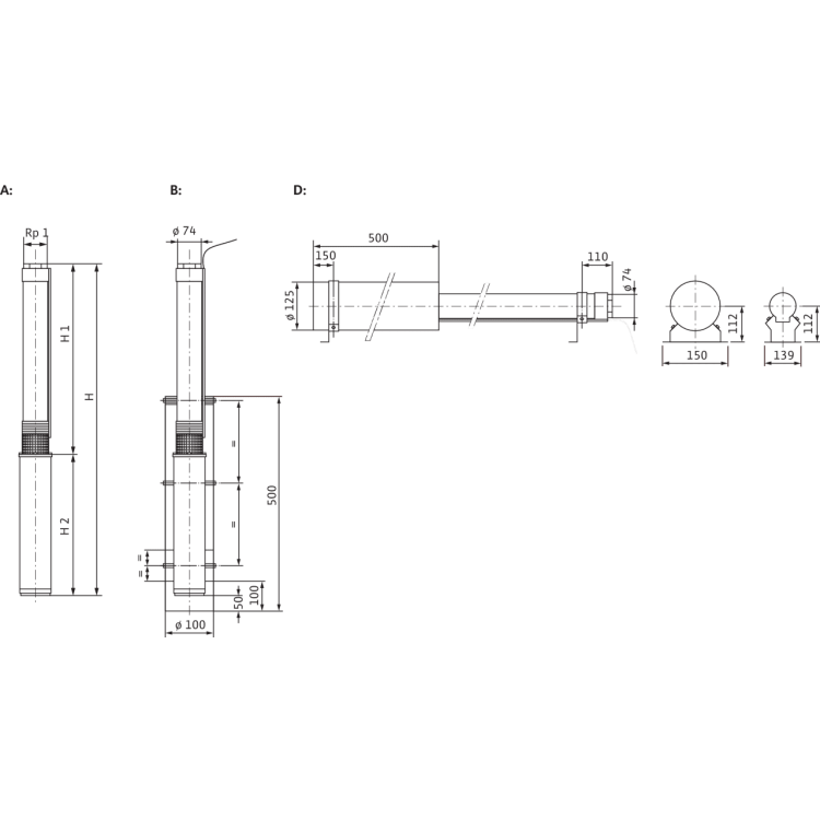 Скважинный насос Wilo TWU 3-0130