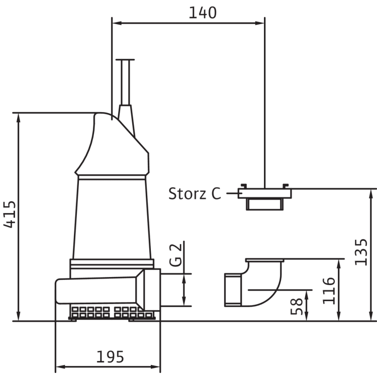 Фекальный насос Wilo KS 14 E