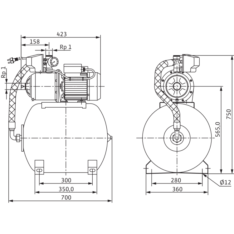 Насосная станция Wilo HMC 604-DM-2