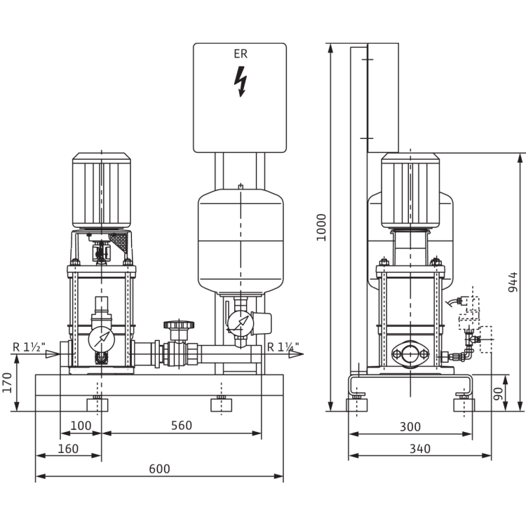 Насосная станция Wilo Economy CO-1 MVI 808/ER (PN 16)