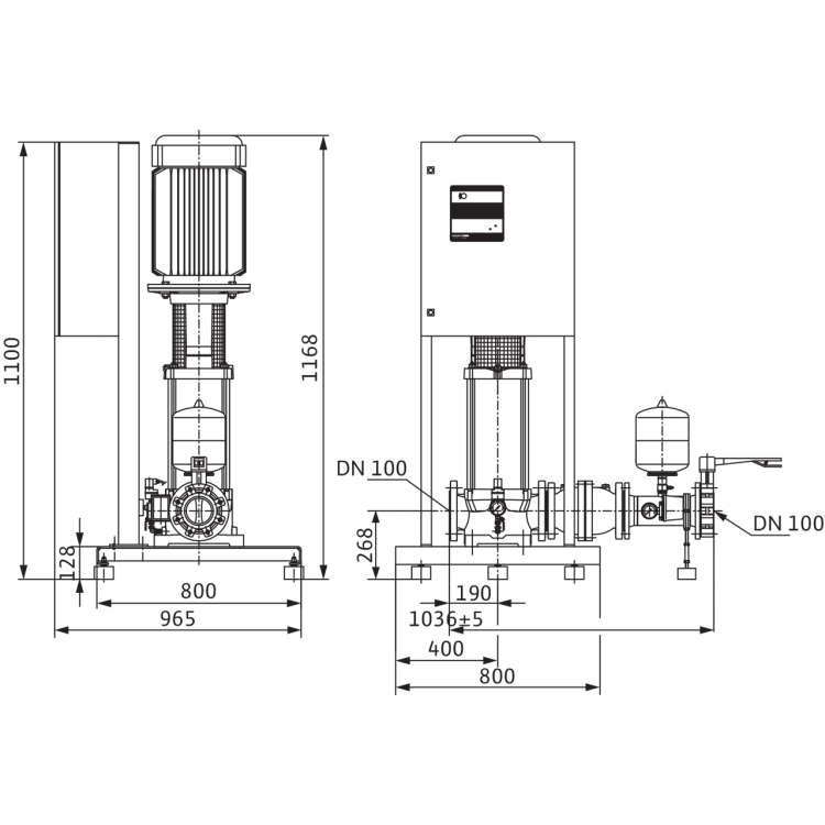 Насосная станция Wilo CO-1 MVI 7002/ER(SD)-EB-R