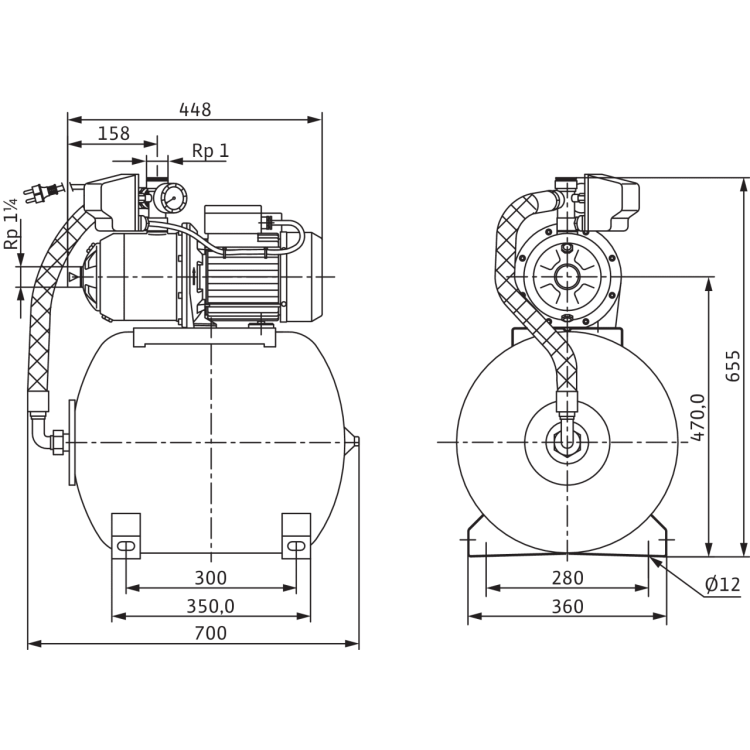 Насосная станция Wilo HMP 605-DM-2
