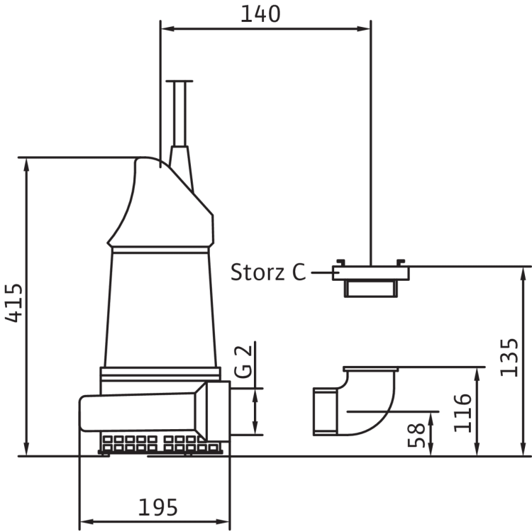 Фекальный насос Wilo KS 15 D
