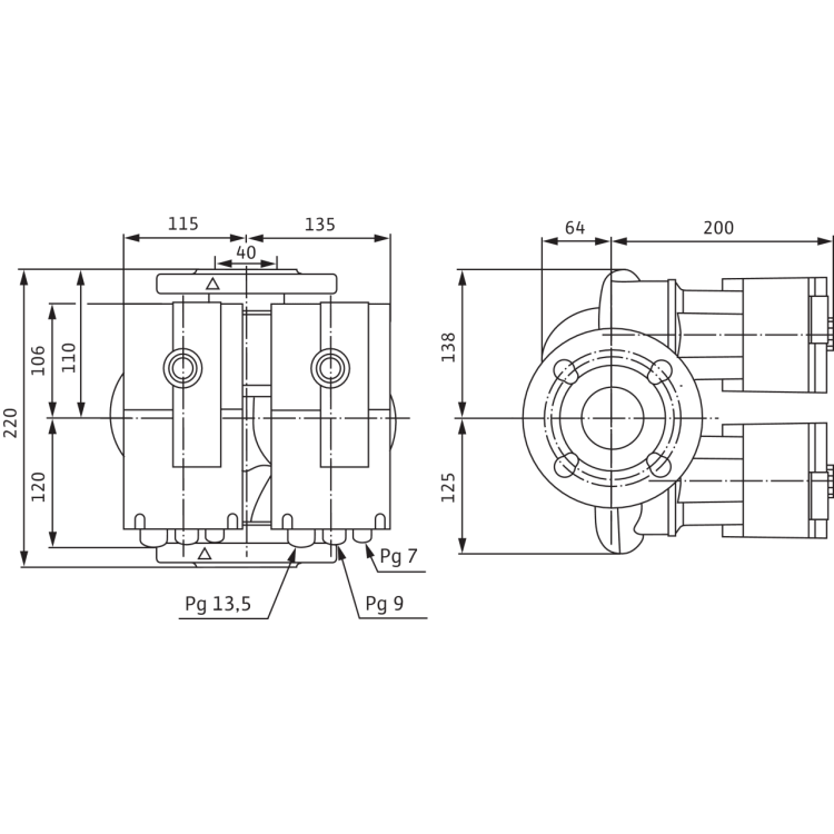 Циркуляционный насос Wilo Stratos-ZD 40/1-8