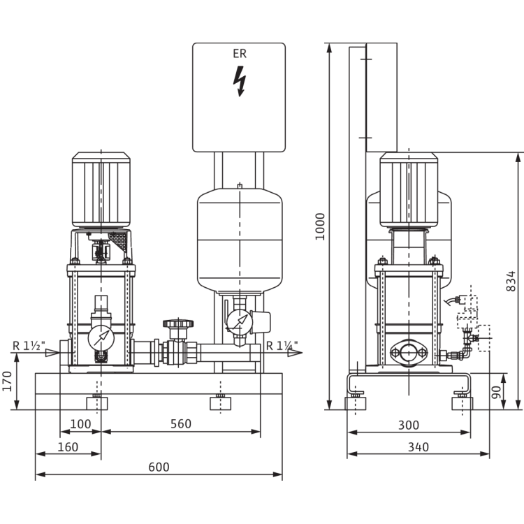 Насосная станция Wilo Economy CO-1 MVI 806/ER (PN 10)