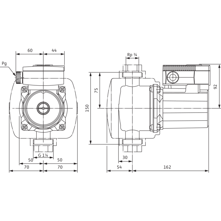 Циркуляционный насос Wilo TOP-Z 20/4 (3~400 V, PN 10, Inox)