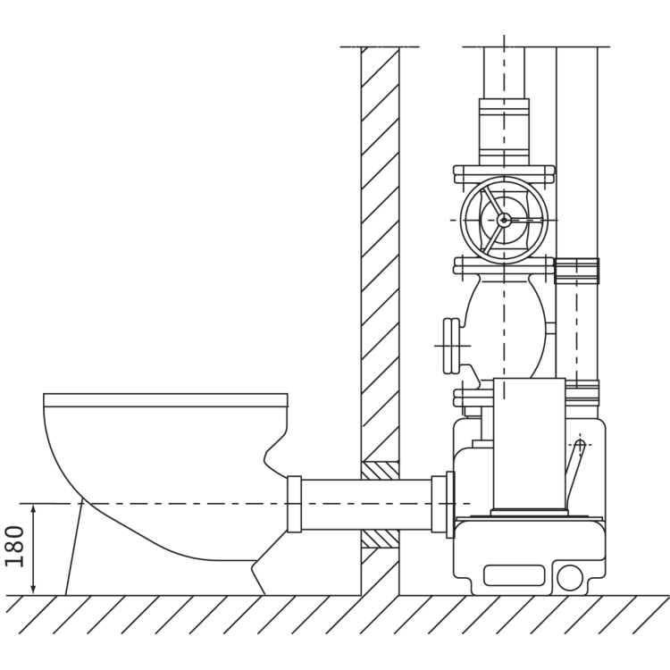 Напорная установка отвода сточной воды Wilo WILO DRAINLIFT S1/6M-RV