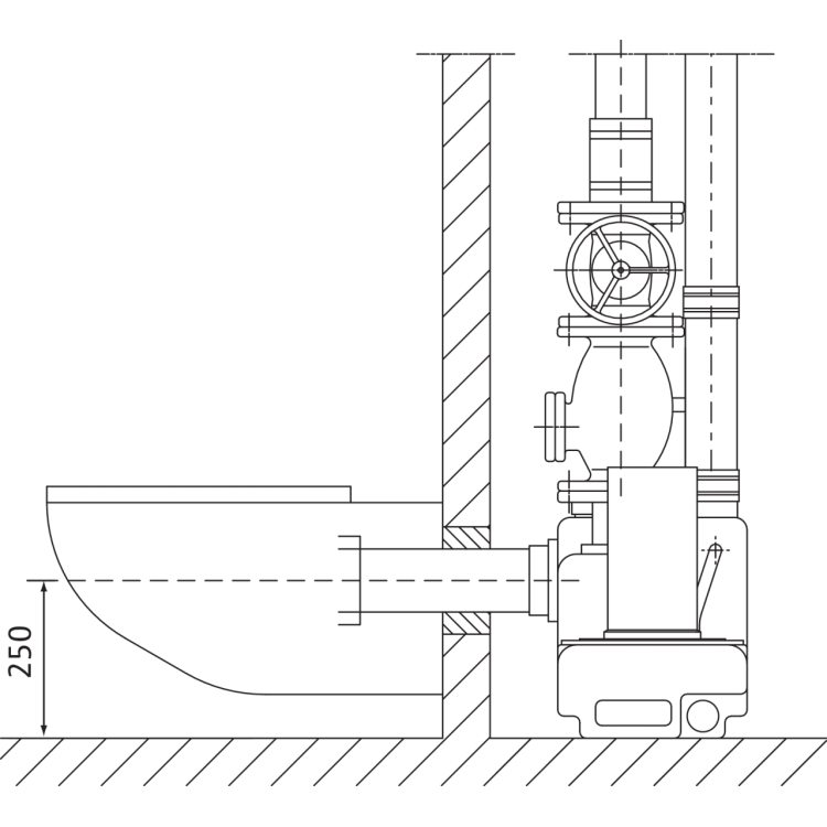 Напорная установка отвода сточной воды Wilo WILO DRAINLIFT S1/6M-RV
