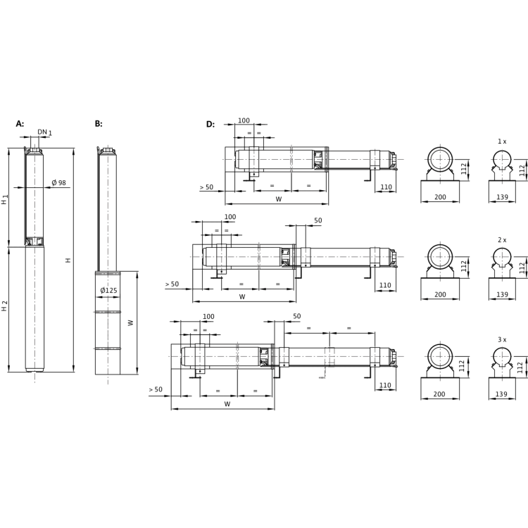 Скважинный насос Wilo Sub TWU 4-0414-C (1~230 V, 50 Гц)
