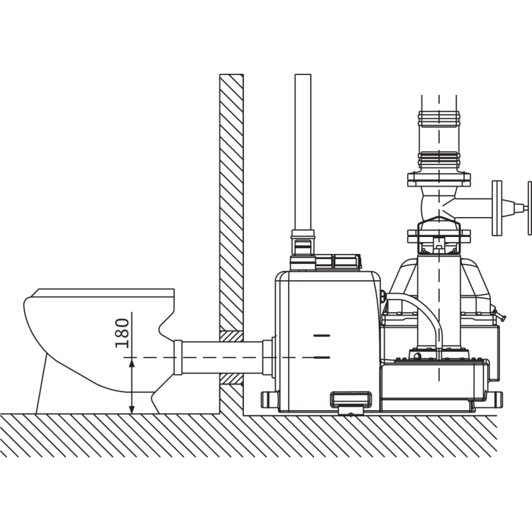 Напорная установка для отвода сточных вод Wilo REXALIFT FIT L1-13/EAD1-2-T0021-540-P/MS