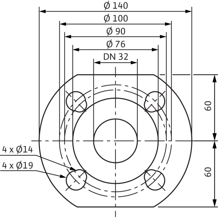Циркуляционный насос Wilo Stratos-D 32/1-8 PN6/10