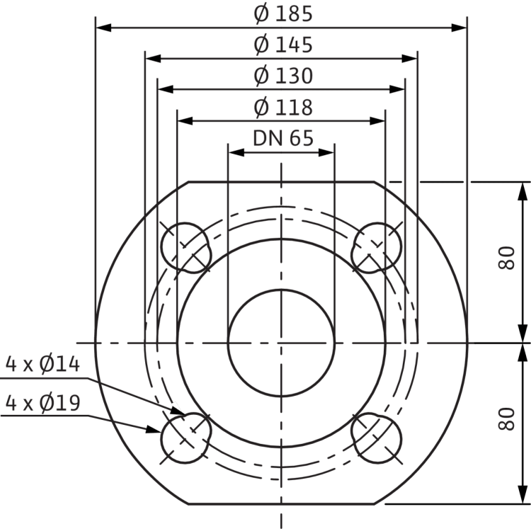 Циркуляционный насос Wilo TOP-S 65/7 DM PN6/10 (3~400/230 V)
