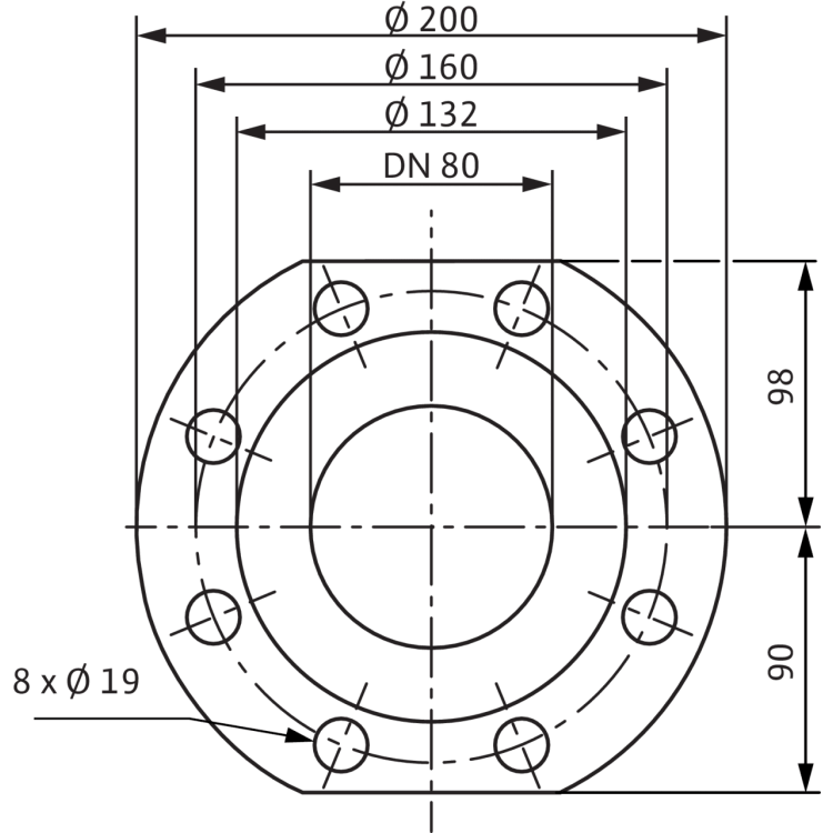 Циркуляционный насос Wilo TOP-Z 80/10 (3~400 V, PN 10, RG)