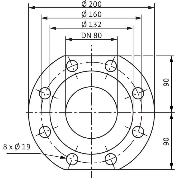 Циркуляционный насос Wilo TOP-S 80/20 DM PN10 (3~400/230 V)