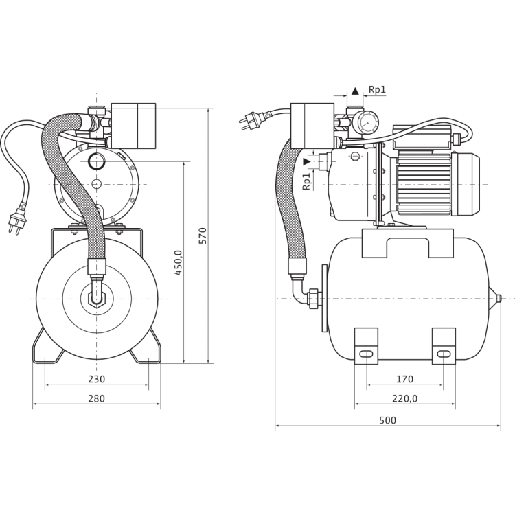 Насосная станция Wilo HWJ 202 EM-2