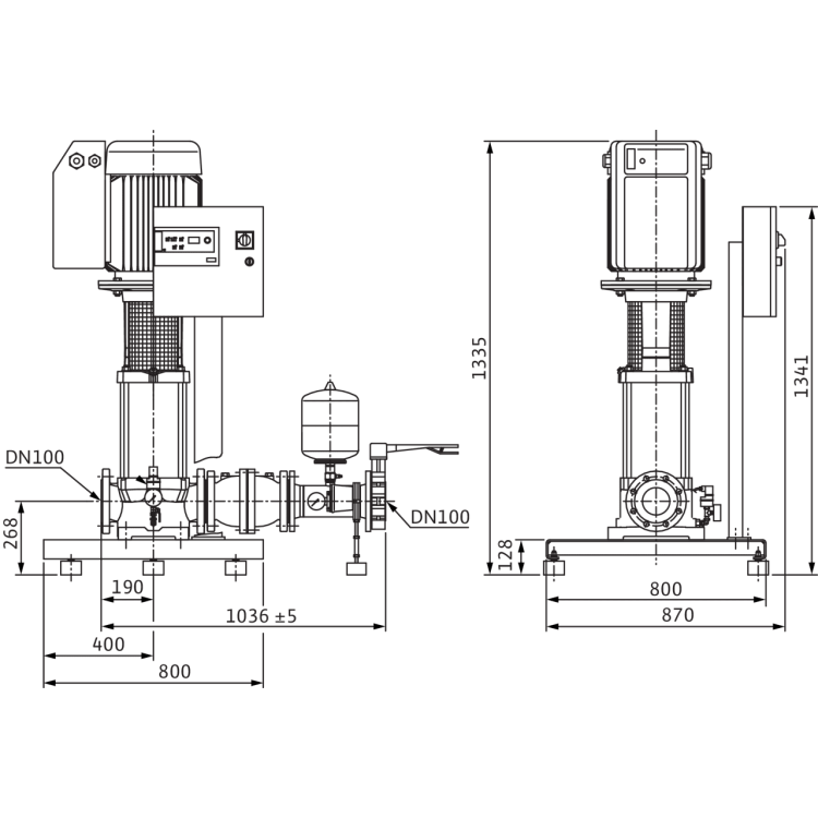 Насосная станция Wilo COR-1 MVIE 7002/VR-EB-R