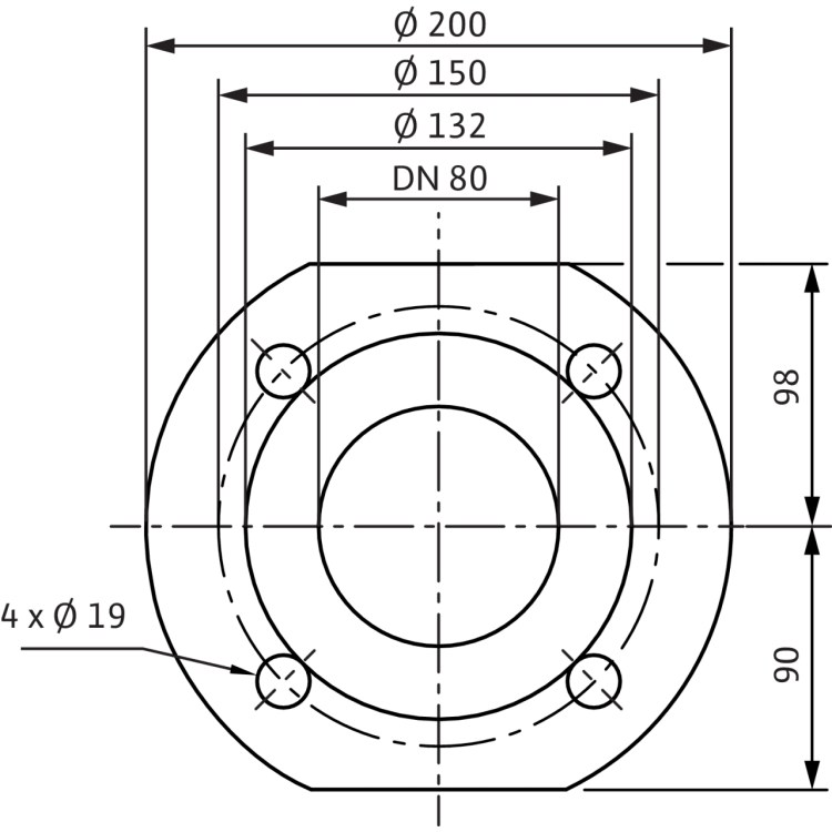 Циркуляционный насос Wilo TOP-S 80/10 DM PN10 (3~400/230 V)