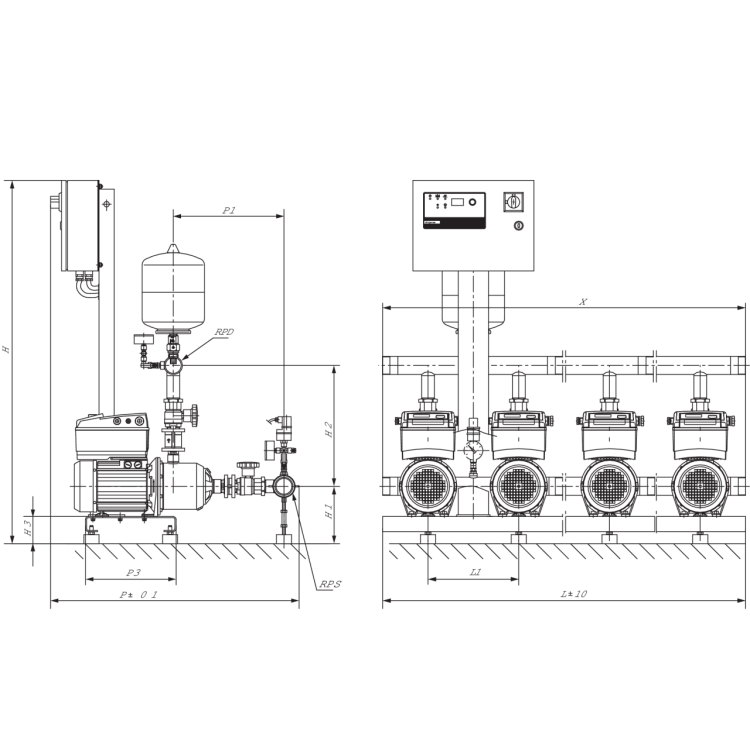 Насосная станция Wilo COR-2 MHIE 403-2G/VR-EB-R