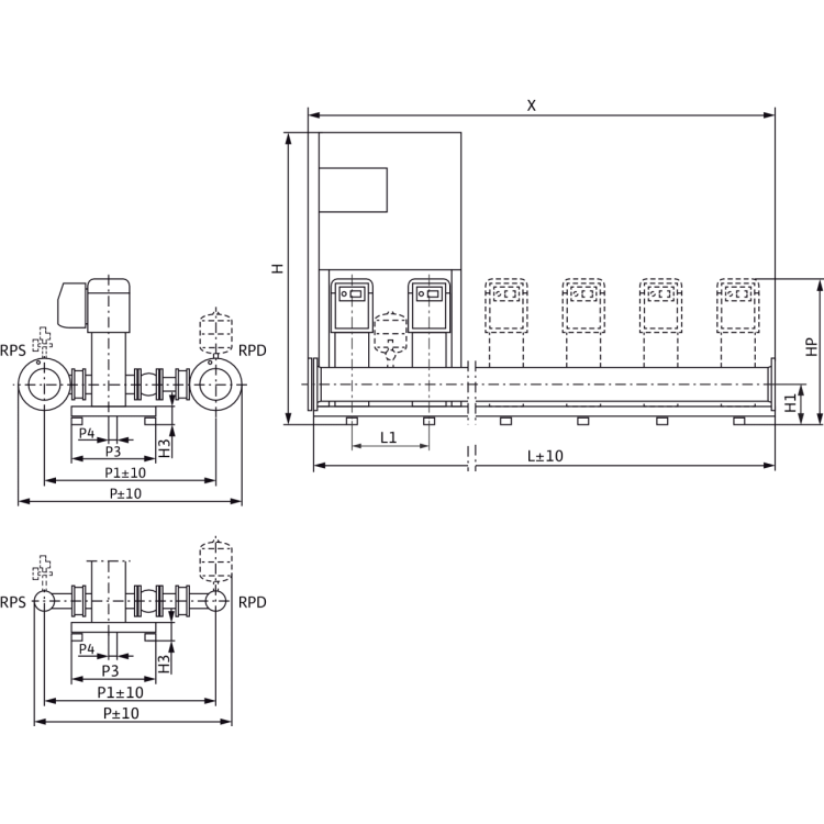 Насосная станция Wilo Comfort COR-2 Helix VE 1005/K/CCe