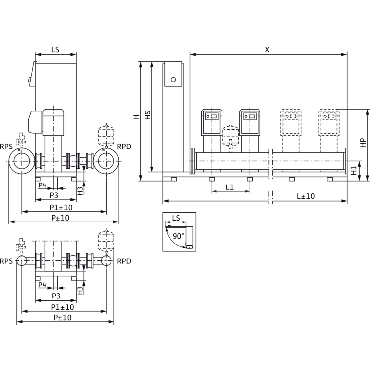 Насосная станция Wilo SiBoost Smart 2 Helix VE 403