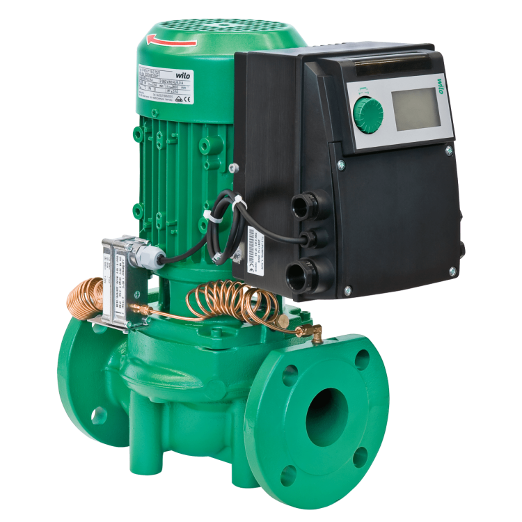 Циркуляционный насос с сухим ротором в исполнении Inline с фланцевым соединением Wilo VeroLine-IP-E 65/130-4/2