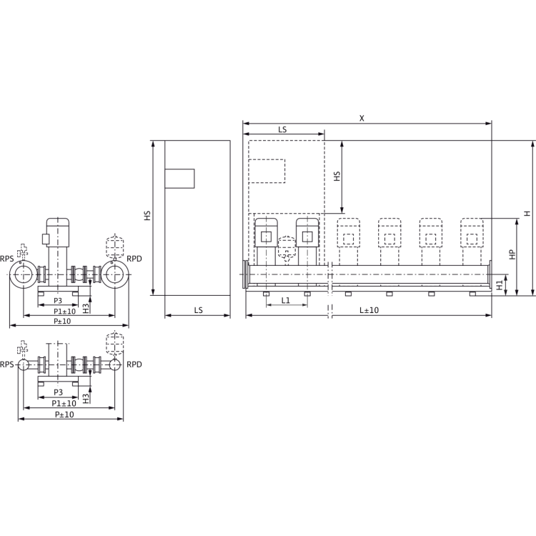 Насосная станция Wilo Comfort COR-2 Helix V 1008/K/CC