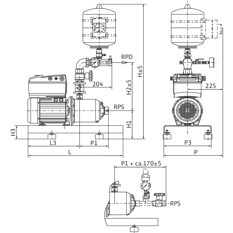 Насосная станция Wilo COR-1 MHIE 205-2G GE-R