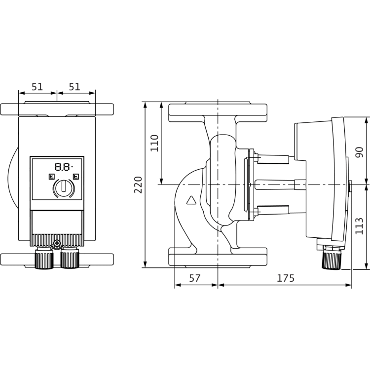 Циркуляционный насос Wilo Yonos MAXO 40/0,5-4
