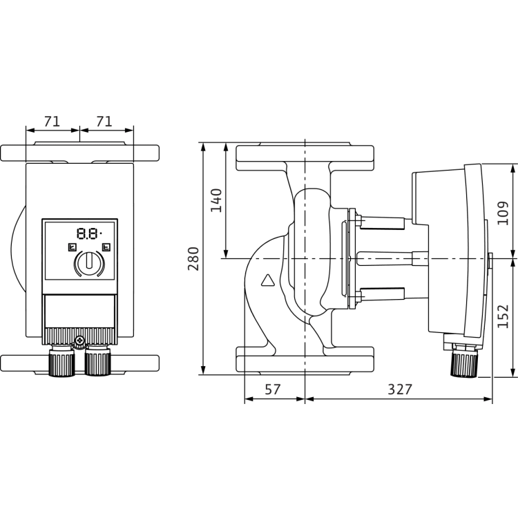 Циркуляционный насос Wilo Yonos MAXO 65/0,5-9