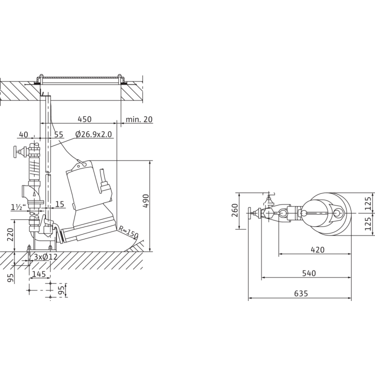 Погружной насос для сточных вод Wilo Drain MTC 32F39.16/30 (3~400 В)
