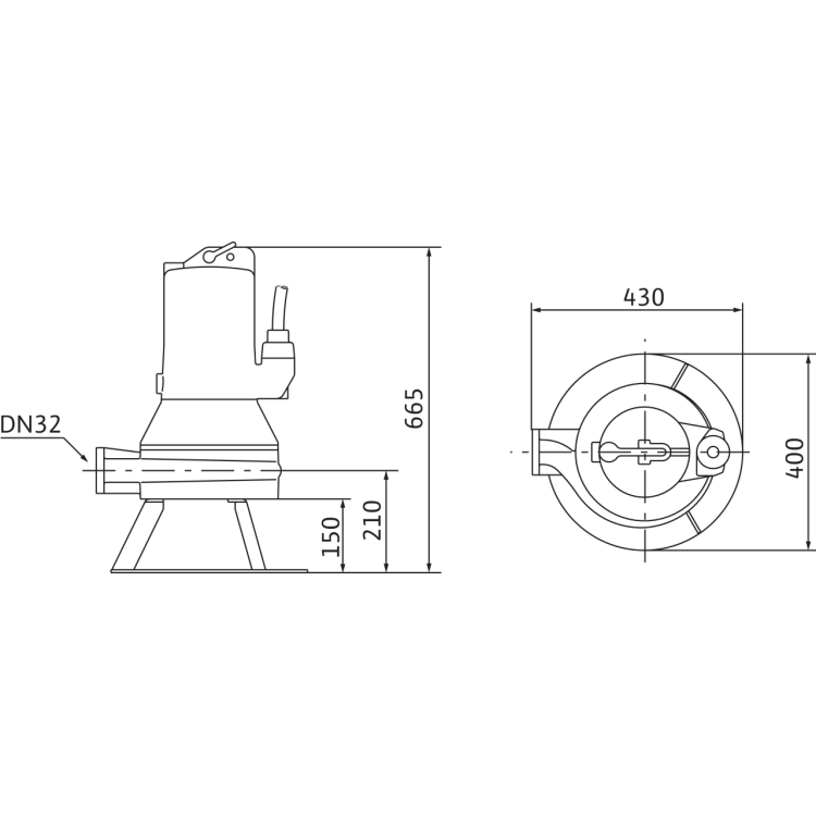 Погружной насос для сточных вод Wilo Drain MTC 32F49.17/66 (3~400 В)