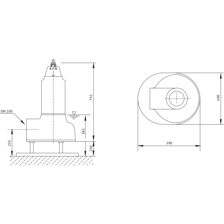 Погружной насос для сточных вод Wilo Drain TP 100E230/70 Уценка