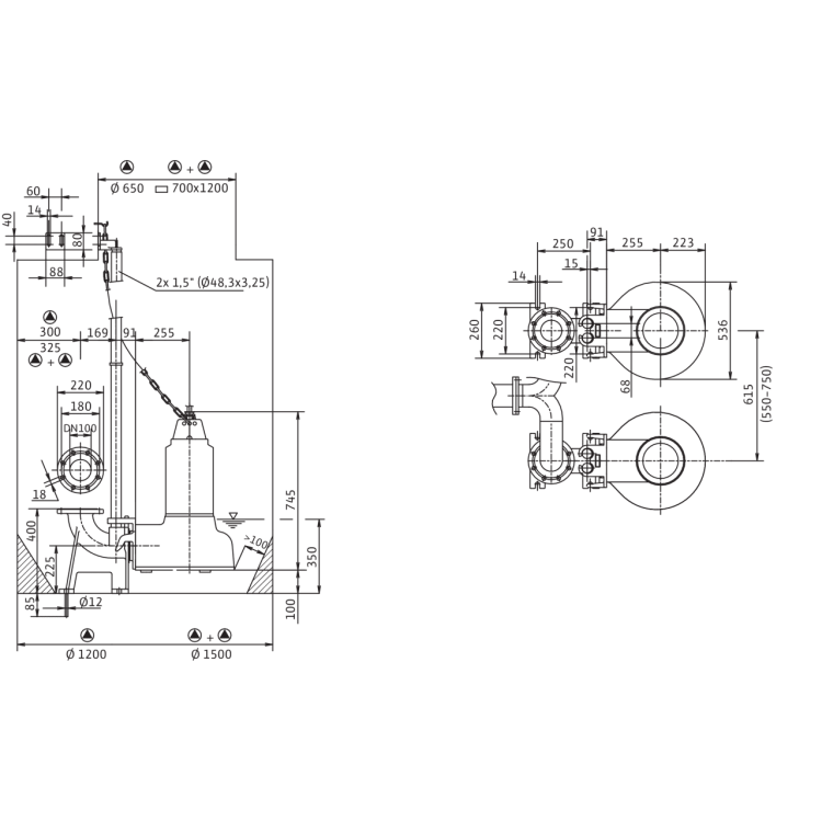 Погружной насос для сточных вод Wilo Drain TP 100E230/70 Уценка
