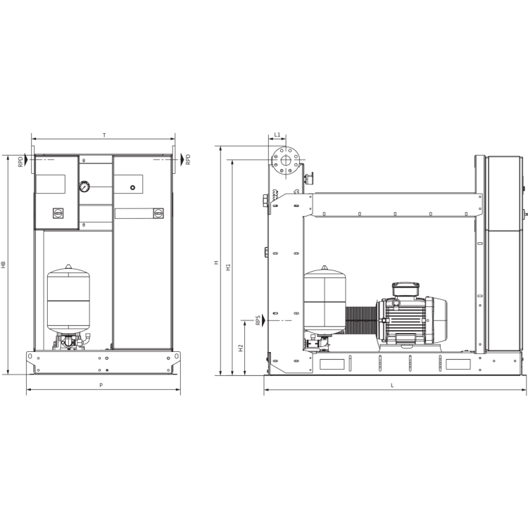 Насосная станция Wilo SiFire EN 150/315-291-250/1,5 EJ