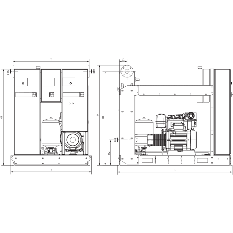Насосная станция Wilo SiFire EN 50/200-204-18.5/17.7/1.1 EDJ