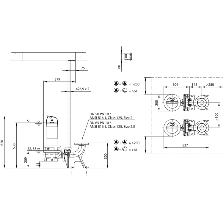Фекальный насос Wilo REXA FIT V05DA-122/EAD0-2-M0011-523-P