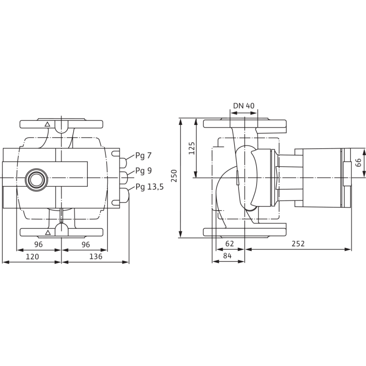 Циркуляционный насос Wilo Stratos-Z 40/1-12 RG PN16
